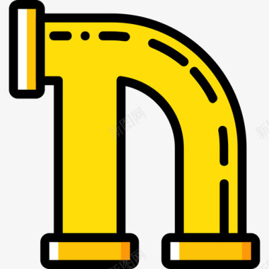 管道结构8黄色图标图标