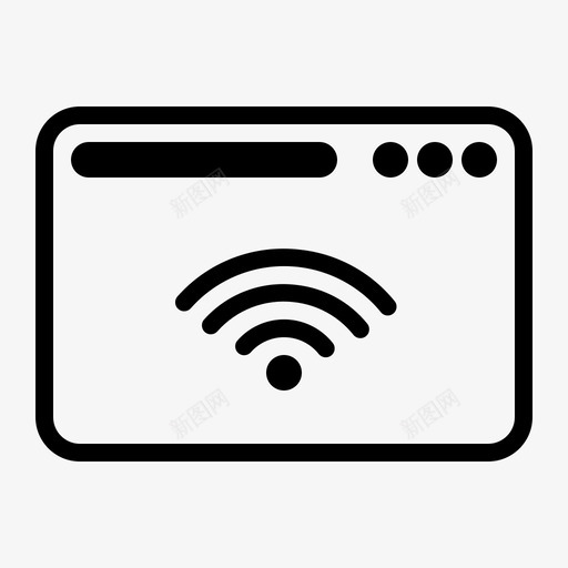 wifi桌面信号图标svg_新图网 https://ixintu.com dekstop wifi 信号 桌面 网络