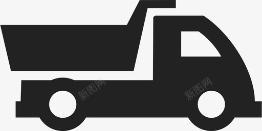 卡车汽车自卸卡车图标图标