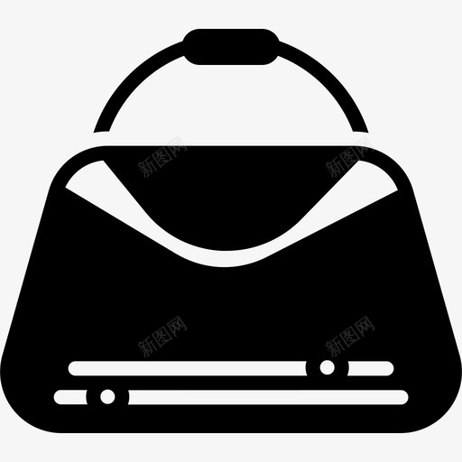 手提包时装钱包图标svg_新图网 https://ixintu.com 女包 手提包 时装 钱包