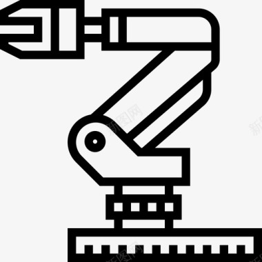 工业机器人机器人工程线性图标图标