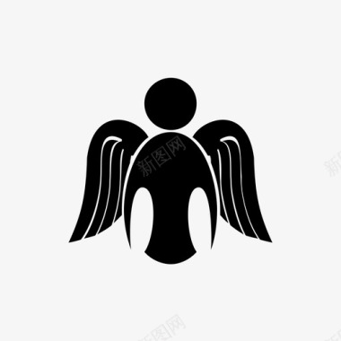 天使圣徒六翼天使图标图标