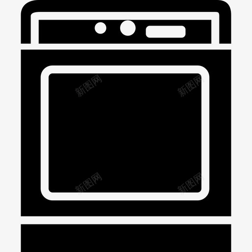 烤箱家具和白色家电实心图标svg_新图网 https://ixintu.com 实心 家具和白色家电 烤箱