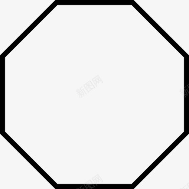 几何数学八角形图标图标