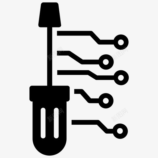 数字螺丝刀建筑工具电动螺丝刀图标svg_新图网 https://ixintu.com 修理工具 建筑工具 数字螺丝刀 电动螺丝刀 网络抢劫 黑客字形图标