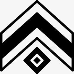 陆军臂章雪佛龙陆军徽章3填充图标高清图片