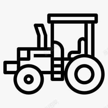 拖拉机农场农业图标图标