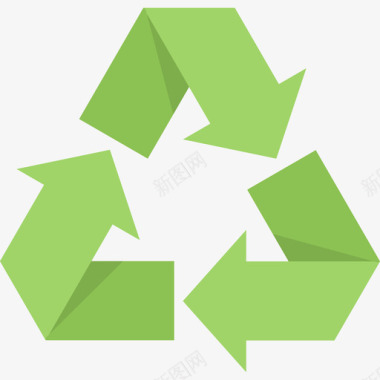 回收生态27平坦图标图标
