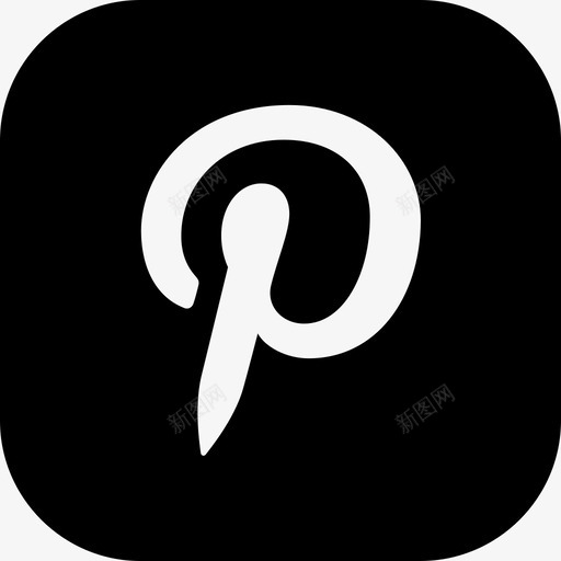 Pinterest社交媒体9稳定图标svg_新图网 https://ixintu.com Pinterest 社交媒体9 稳定