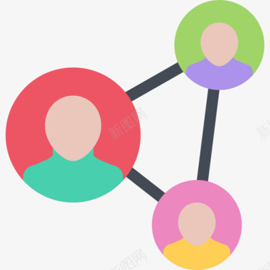 社交网络商业和搜索引擎优化3扁平图标图标