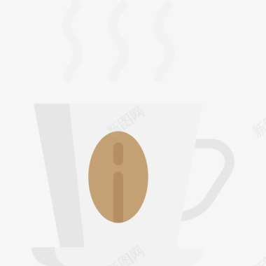 咖啡杯餐厅5公寓图标图标