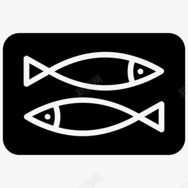 金枪鱼鱼类营养饮食图标图标