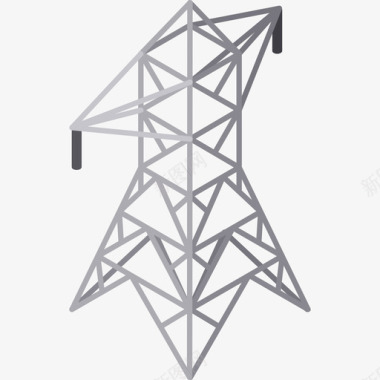电气塔城市元素6扁平图标图标