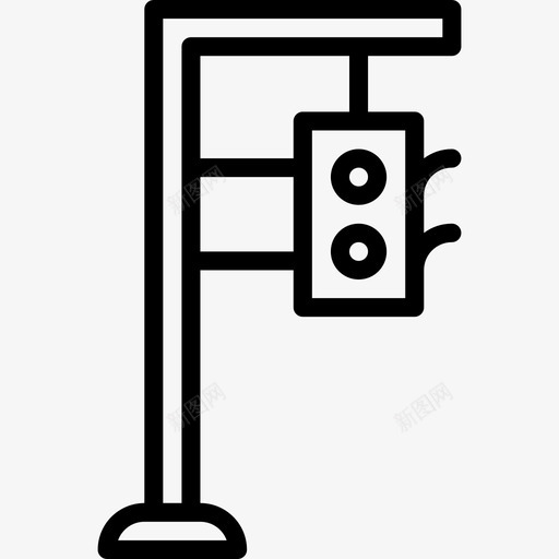 交通灯城市景观2线形图标svg_新图网 https://ixintu.com 交通灯 城市景观2 线形
