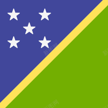 所罗门群岛国际旗帜4广场图标图标