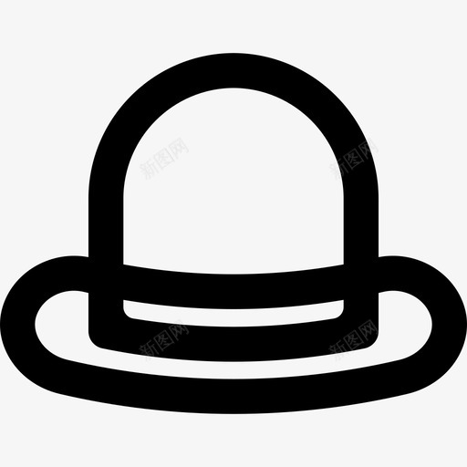 圆顶礼帽衣服20件直线型图标svg_新图网 https://ixintu.com 圆顶礼帽 直线型 衣服20件