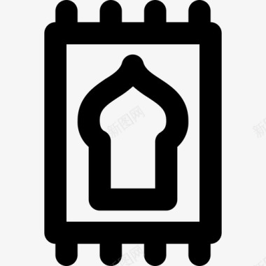 所有祈祷和祈祷伊斯兰教宗教图标图标