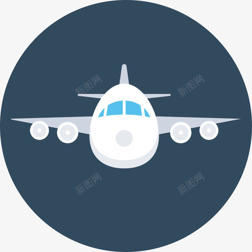飞机全球物流3圆形图标svg_新图网 https://ixintu.com 全球物流3 圆形 飞机
