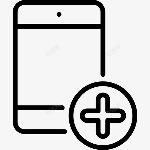智能手机交互2线性图标svg_新图网 https://ixintu.com 交互2 智能手机 线性
