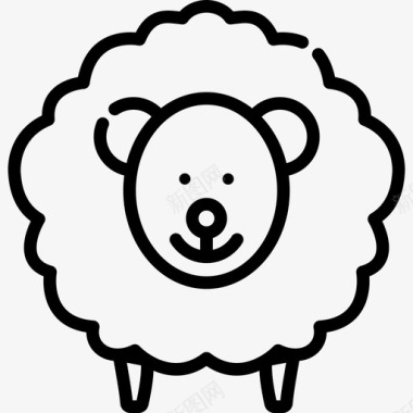 绵羊复活节11直系图标图标