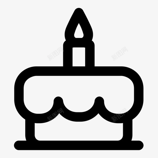 生日蛋糕庆祝活动图标svg_新图网 https://ixintu.com 庆祝活动 生日蛋糕