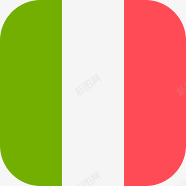 意大利国际国旗3圆形方形图标图标