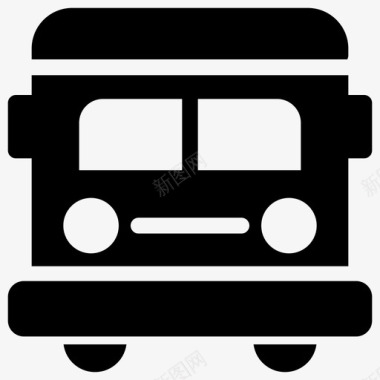 公共汽车交通工具车辆图标图标