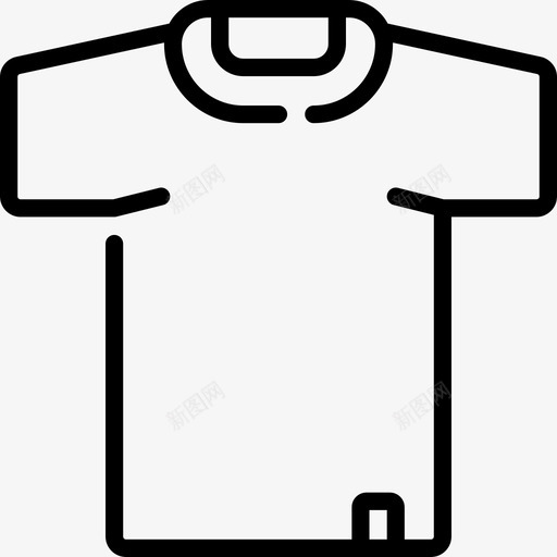 衬衫日常用品动作线性图标svg_新图网 https://ixintu.com 日常用品动作 线性 衬衫