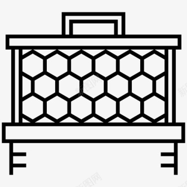 蜂巢养蜂蜜蜂图标图标