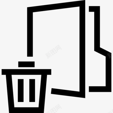 删除文件夹存档垃圾箱图标图标