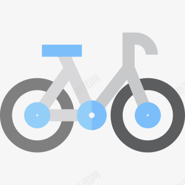 自行车健康生活方式6平板图标图标