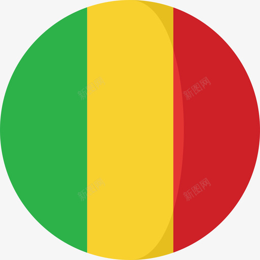 塞内加尔国旗3圆圈平坦图标svg_新图网 https://ixintu.com 国旗3 圆圈平坦 塞内加尔