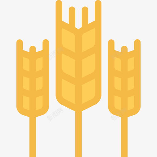 小麦生态27平坦图标svg_新图网 https://ixintu.com 小麦 平坦 生态27