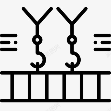 高架起重机机械图标图标