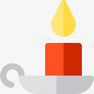 蜡烛万圣节10平的图标图标