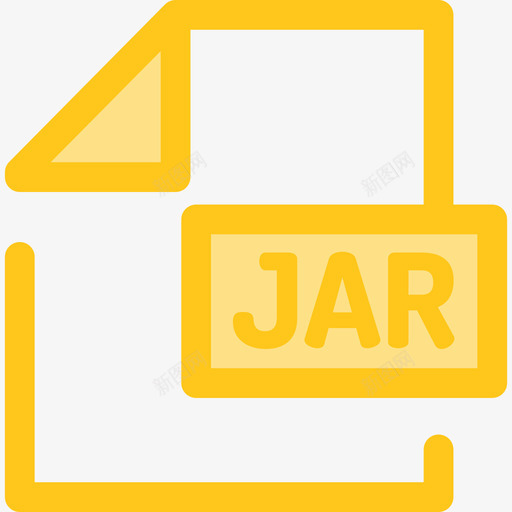 Jar文件和文件夹11黄色图标svg_新图网 https://ixintu.com Jar 文件和文件夹11 黄色