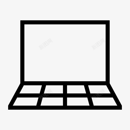 笔记本电脑笔记本个人电脑图标svg_新图网 https://ixintu.com 个人电脑 便携式电脑 电脑组件 笔记本 笔记本电脑