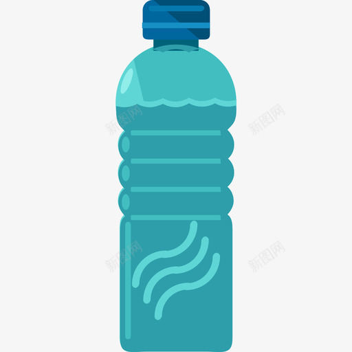 水瓶饮料2平的图标svg_新图网 https://ixintu.com 平的 水瓶 饮料2