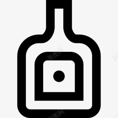 苏格兰威士忌酒吧和酒吧6直系图标图标