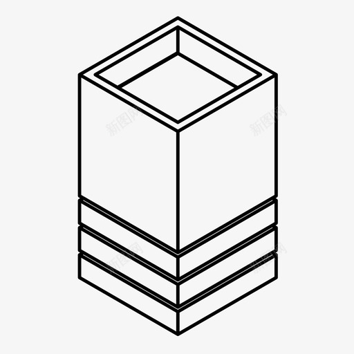 花瓶容器装饰品图标svg_新图网 https://ixintu.com 壶 容器 罐子 花托 花瓶 装饰品