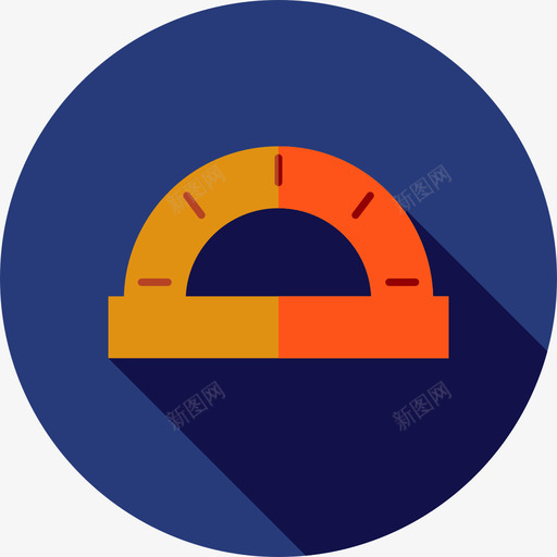 量角器打印图标平面svg_新图网 https://ixintu.com 平面 打印图标 量角器