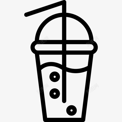 冰咖啡食品饮料直饮图标svg_新图网 https://ixintu.com 冰咖啡 直饮 食品饮料