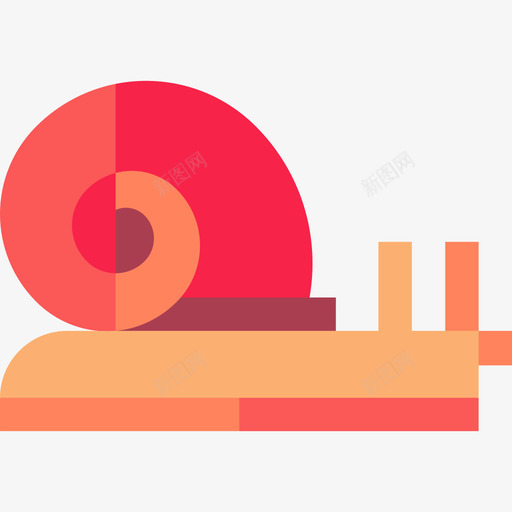 蜗牛动物26扁平图标svg_新图网 https://ixintu.com 动物26 扁平 蜗牛
