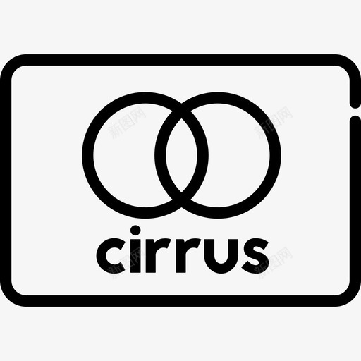 Cirrus信用卡4直系图标svg_新图网 https://ixintu.com Cirrus 信用卡4 直系