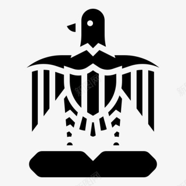 鹰鸟埃及图标图标