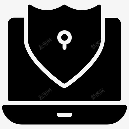 计算机安全网络安全数据保护图标svg_新图网 https://ixintu.com 密码保护 数据保护 数据组织字形图标 网络安全 计算机安全 计算机防御