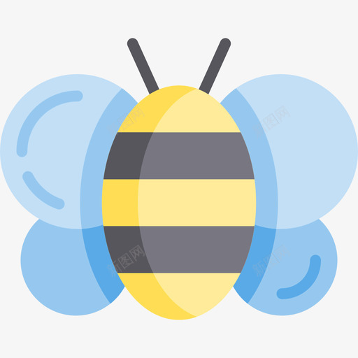 蜜蜂弹簧7扁平图标svg_新图网 https://ixintu.com 弹簧7 扁平 蜜蜂