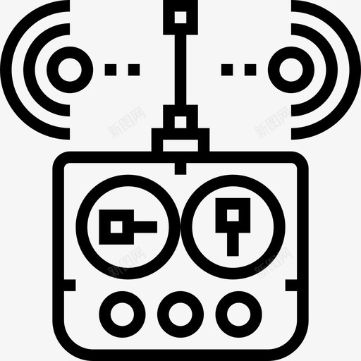 遥控机器人工程线性图标svg_新图网 https://ixintu.com 机器人工程 线性 遥控