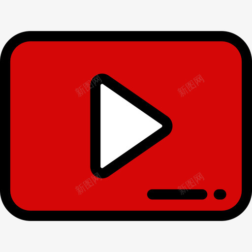 Youtubegooglesuite6线性颜色图标svg_新图网 https://ixintu.com Youtube googlesuite6 线性颜色