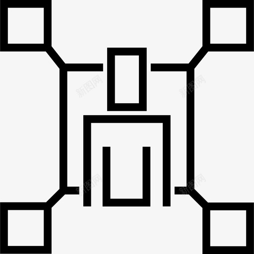 组织业务20直线图标svg_新图网 https://ixintu.com 业务20 直线 组织